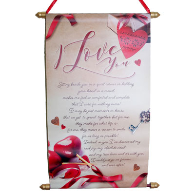 "Love Scroll Message - 07 -004 - Click here to View more details about this Product